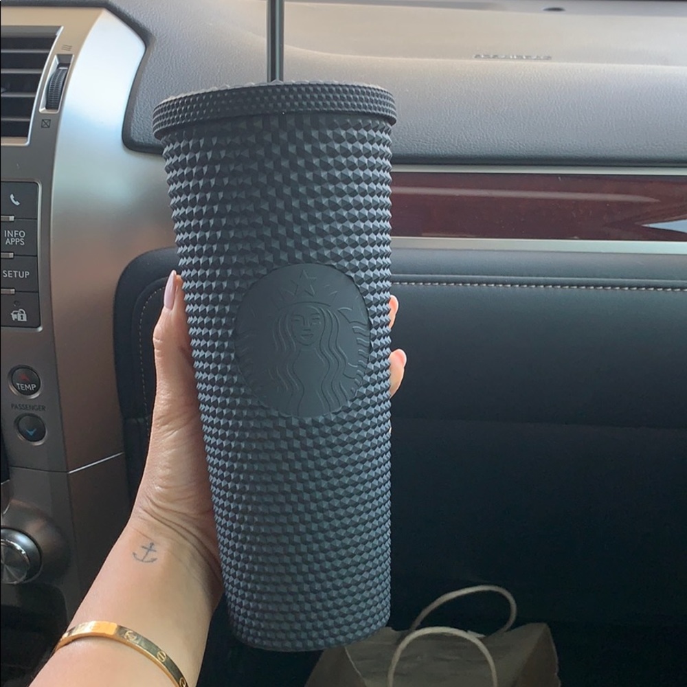 Starbucks matte black spike tumbler